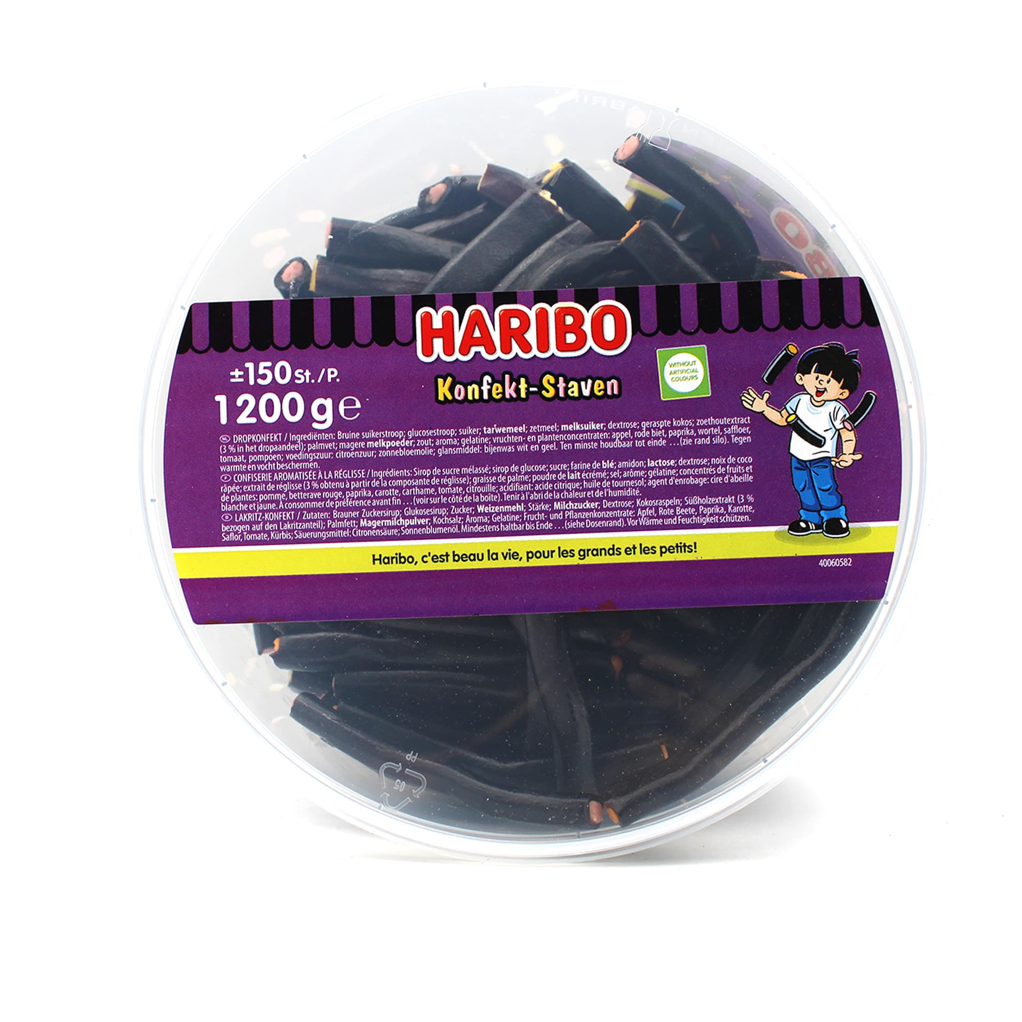 Haribo Konfekt-Stangen Lakritz 150 Stück