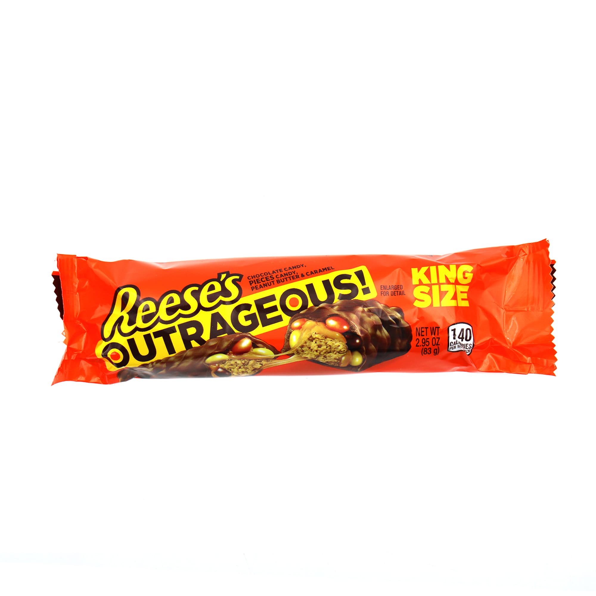 Reese’s Outrageous! King Size – Peanut Butter, Caramel & Reese’s Pieces (83 g)