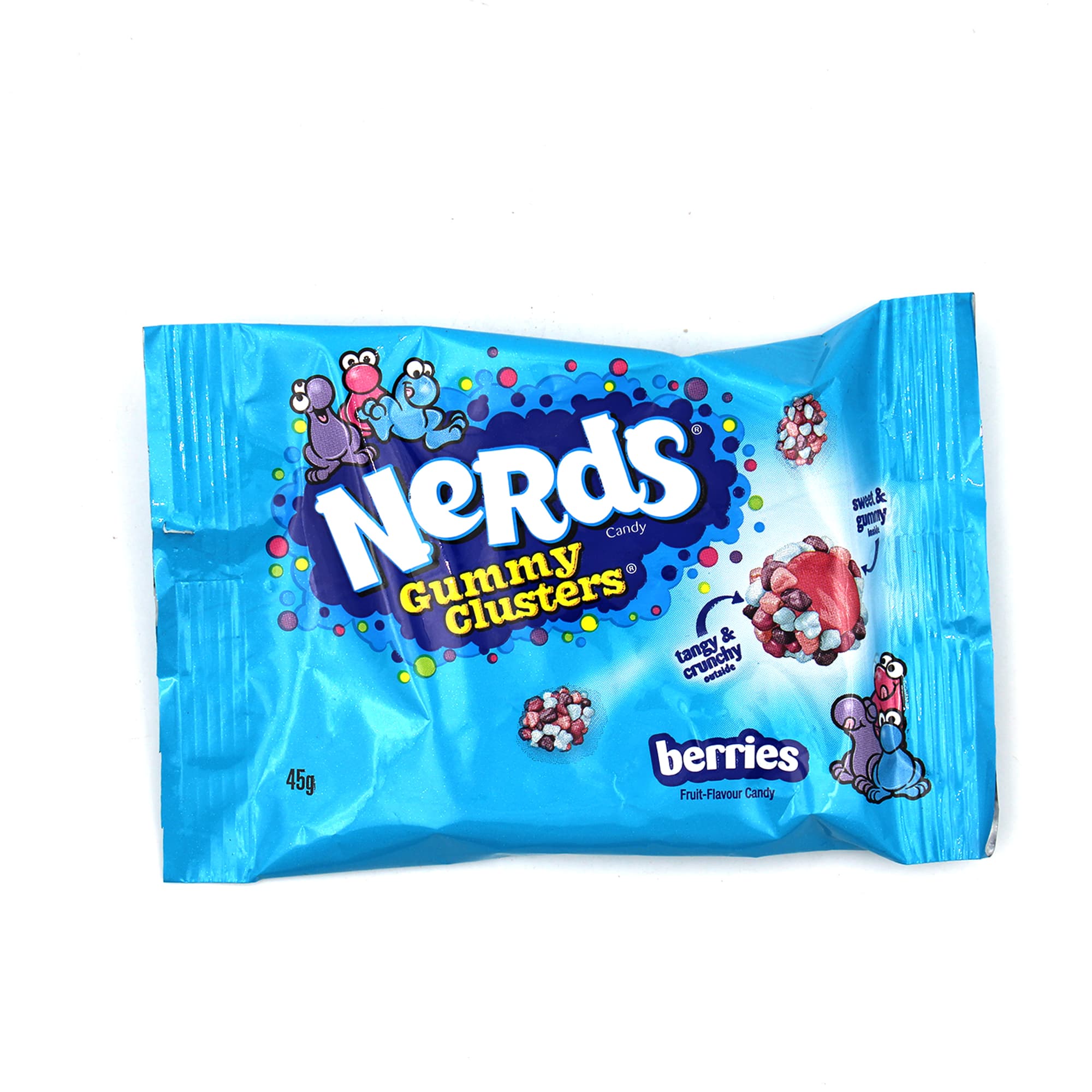 Nerds Gummy Clusters Berries 45 g – Fruchtig, sauer & knusprig
