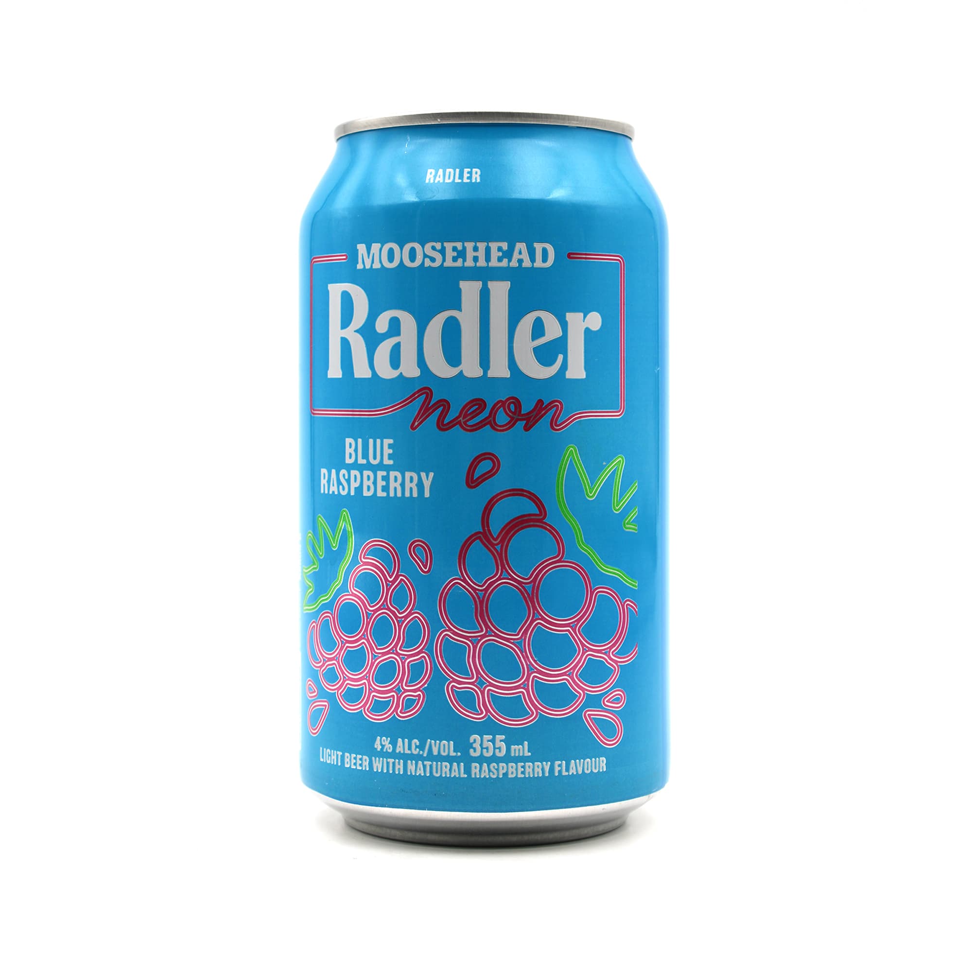 Moosehead Radler Neon Blue Raspberry 355 ml – Fruchtiges Radler aus Kanada