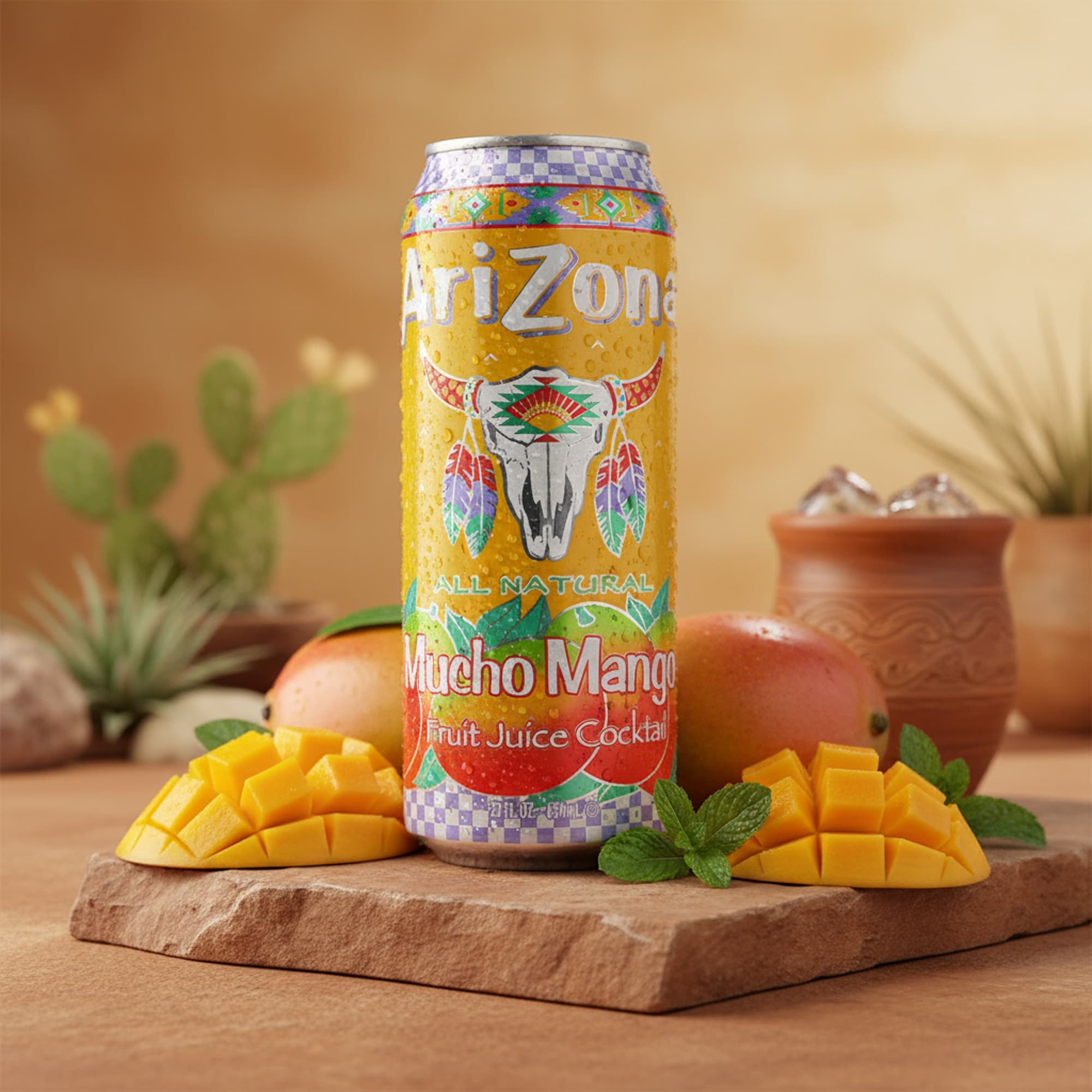 AriZona Mucho Mango Fruchtsaft Cocktail 650 ml – Erfrischungsgetränk