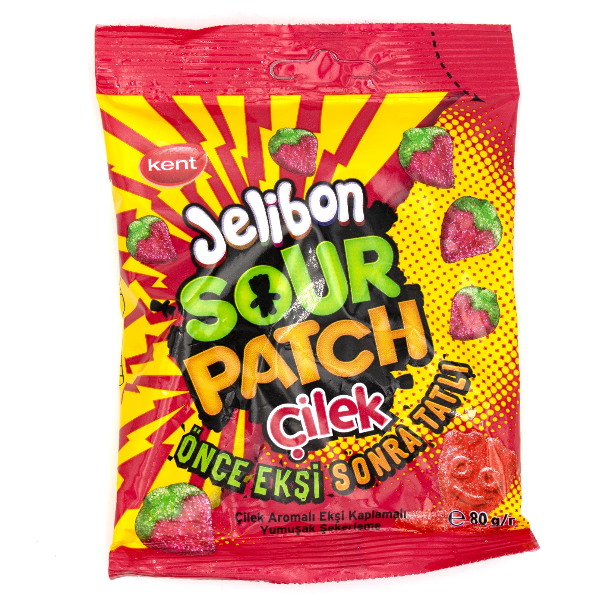 Kent Jelibon Sour Patch Çilek 80g Türkische Süßigkeiten