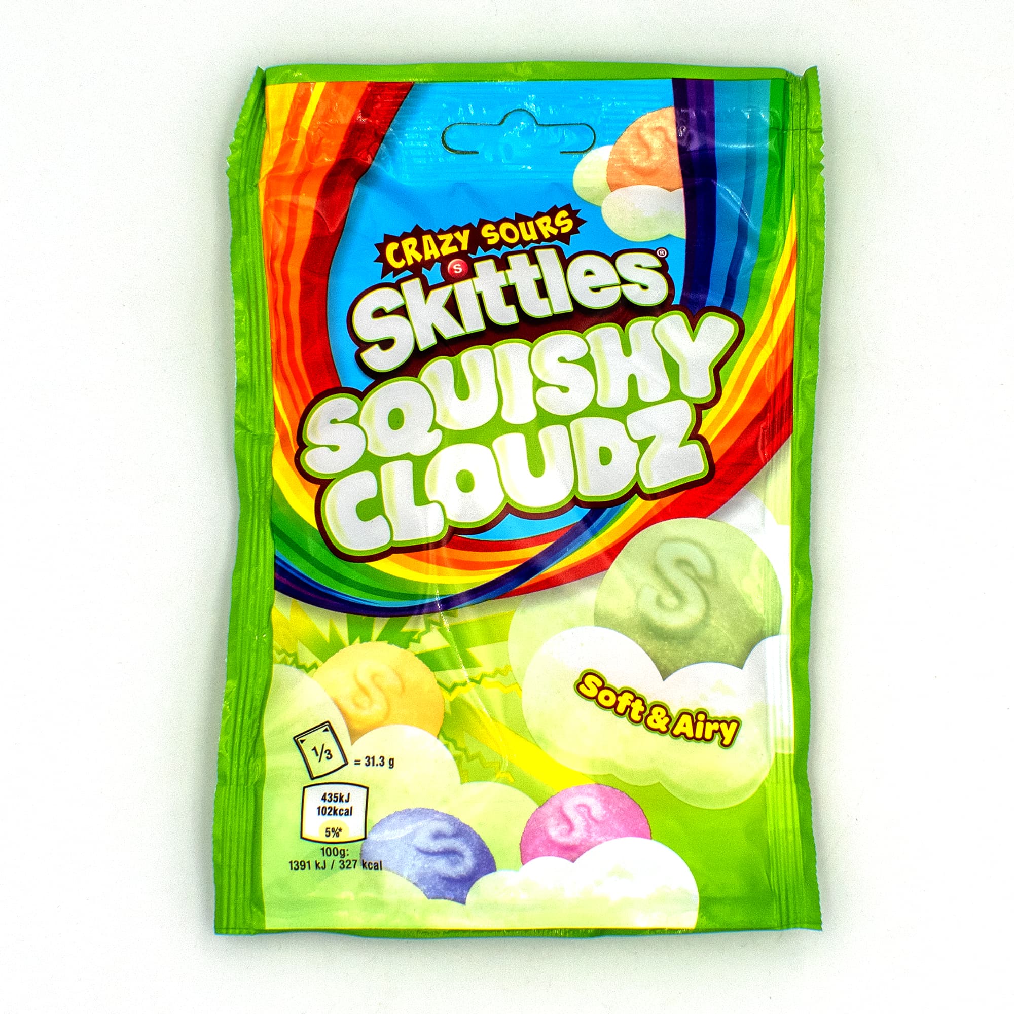 Skittles Squishy Clouds Sour 94 g – weiche Fruchtgummis