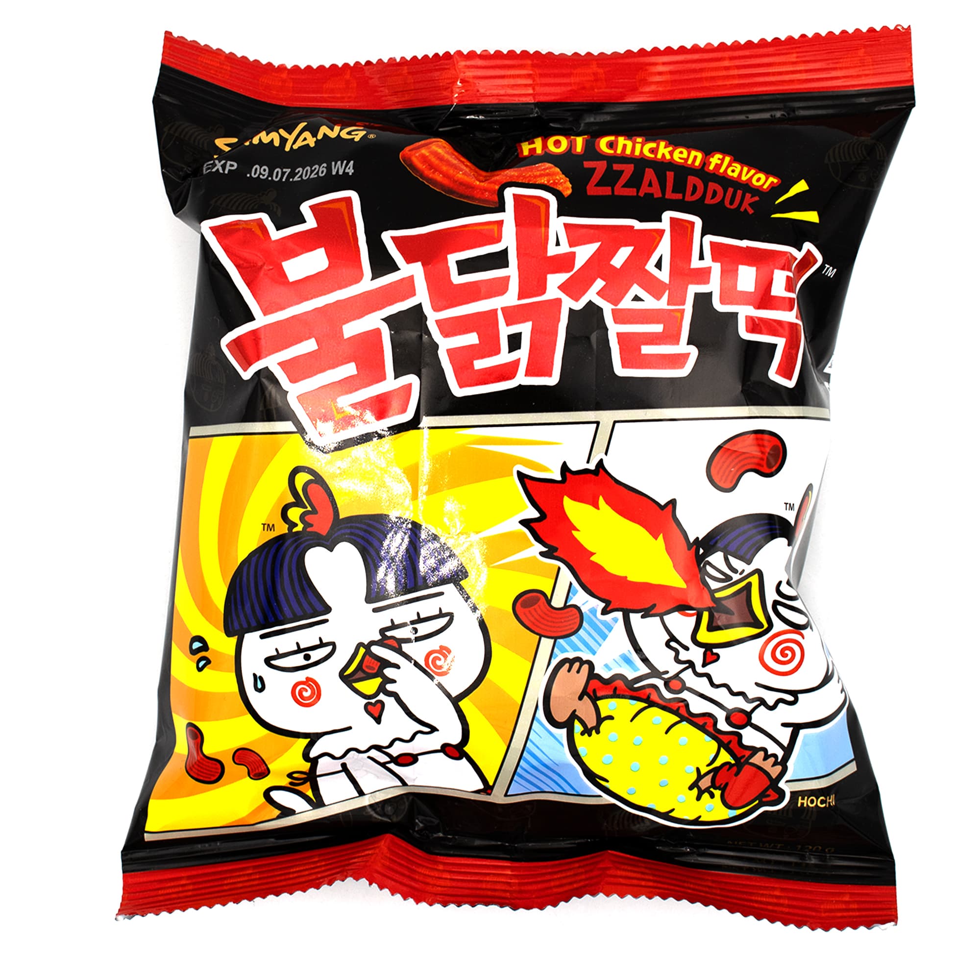 Samyang Zzaldduck Hot Chicken Snack 120g – Süß-scharf