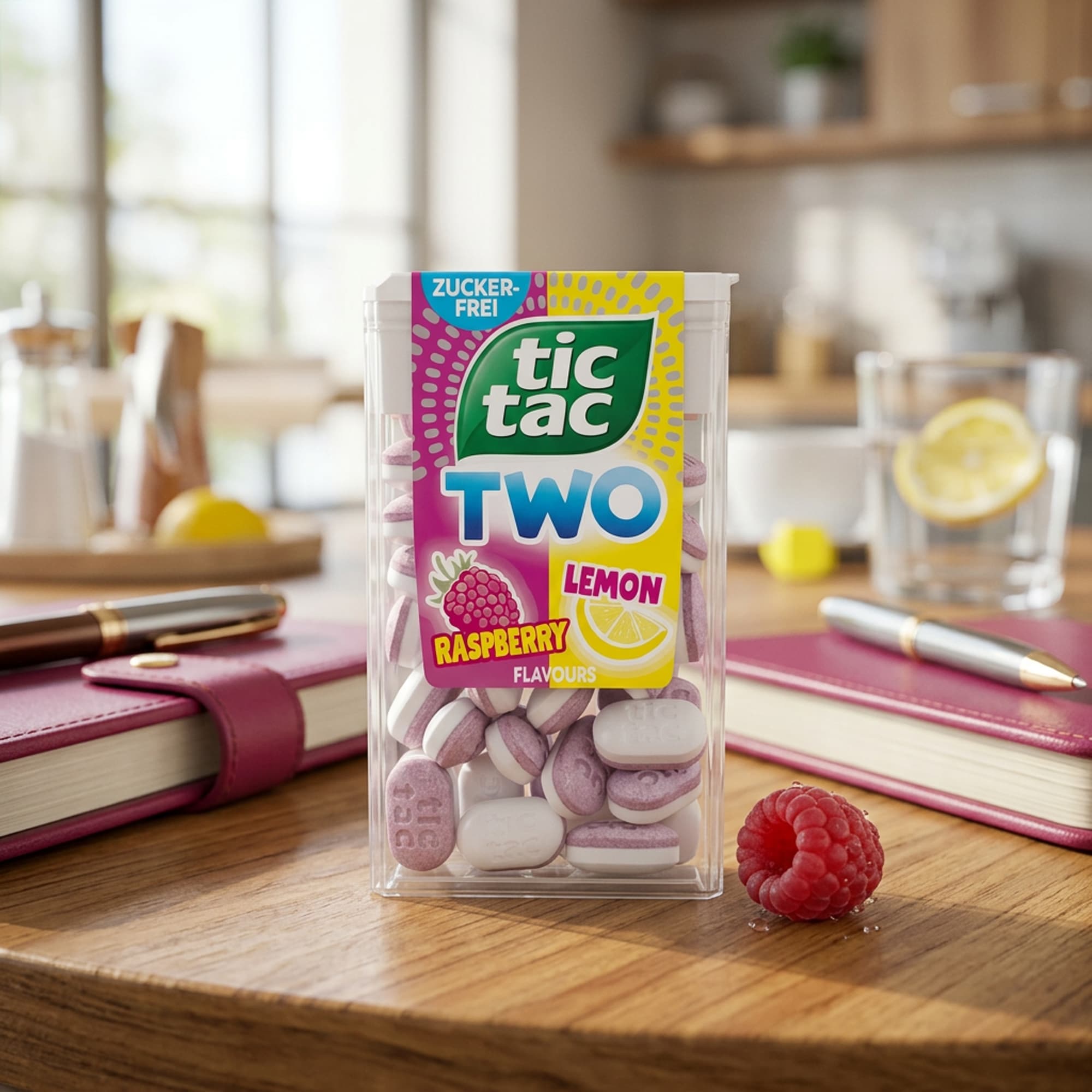 Tic Tac Two Raspberry & Lemon zuckerfrei 38,5 g