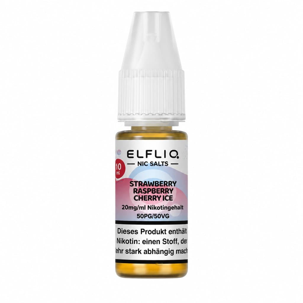 ELFBAR ELFLIQ Strawberry Raspberry Cherry Ice Nikotinsalz Liquid 10 ml 20mg