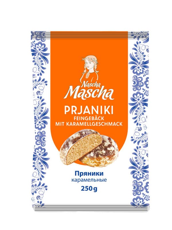 Nascha Mascha - Prjaniki Feingebäck mit Karamellgeschmack 250g